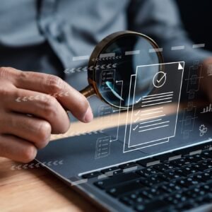 Image showing a Clinical Research Associate (CRA) conducting a site visit, reviewing trial documents, and ensuring compliance with Good Clinical Practice (GCP) standards during a clinical trial.